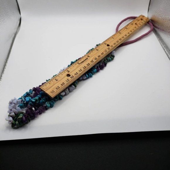 VTG Native American Turquoise & Amethyst Necklace - Picture 11 of 12